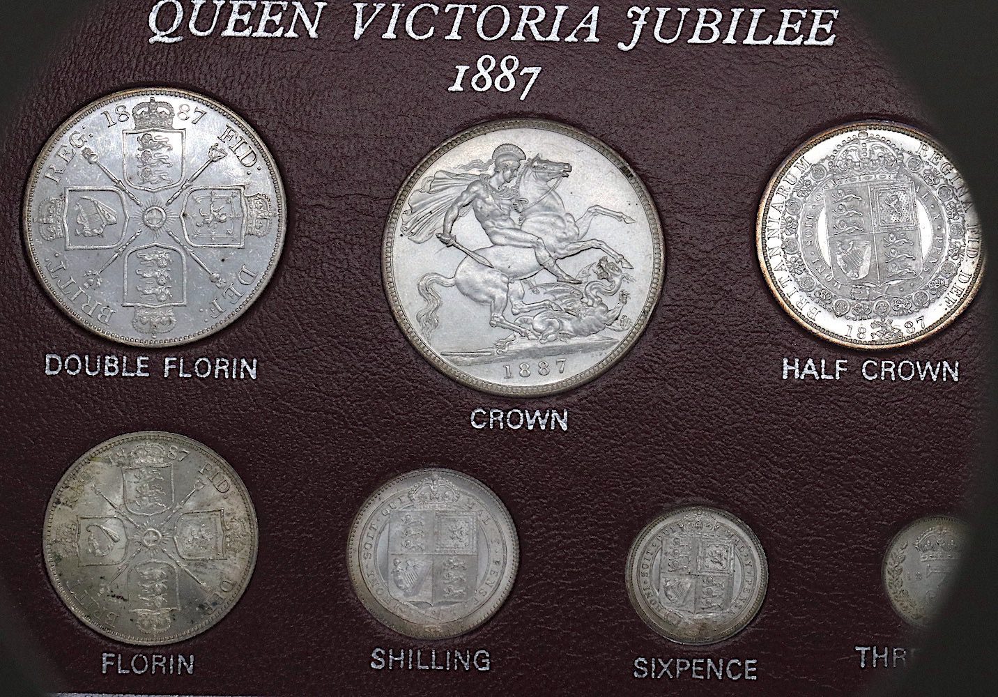 1887 Jubilee Silver Coin Set Victoria