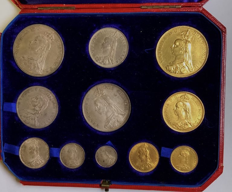 1887 Specimen Gold & Silver set Victoria – UK Coinage