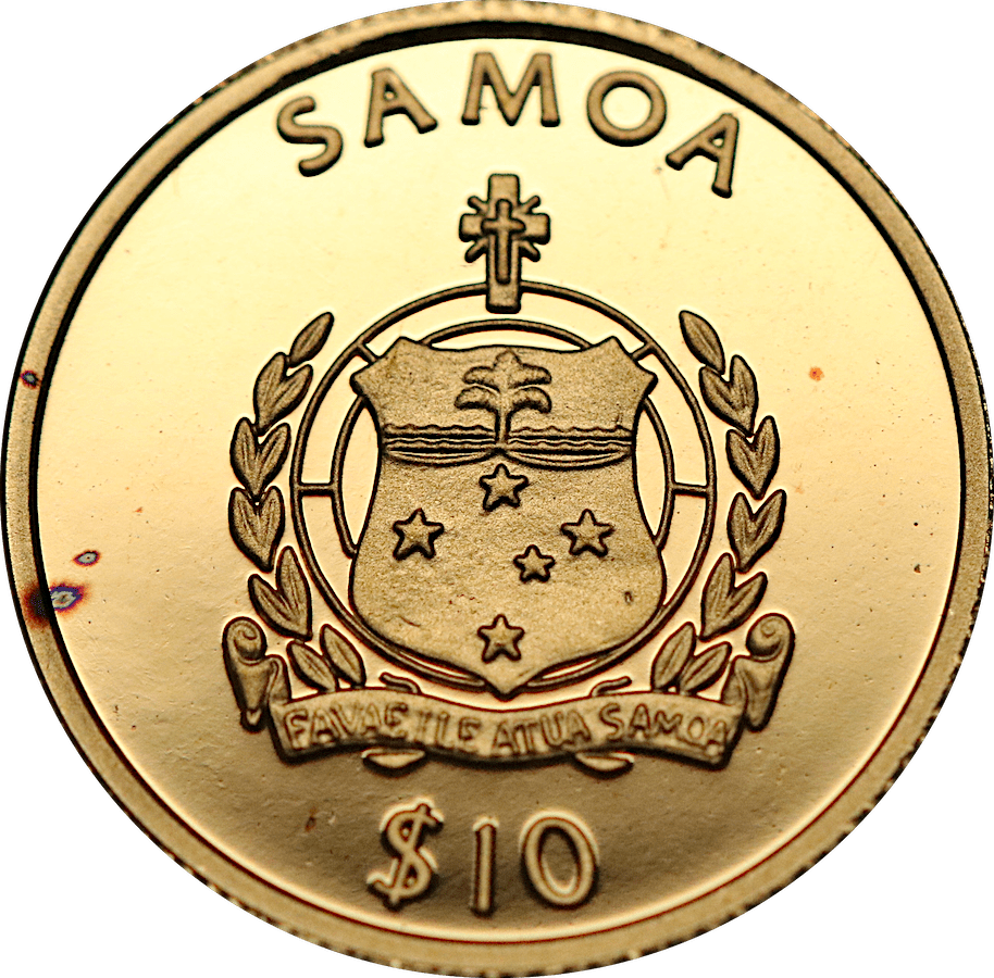 2006 Samoa 10 Dollars Benedict XVI 999% Pure Gold – UK Coinage
