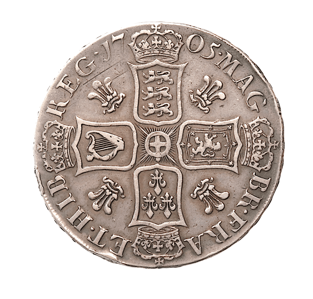 1705 Crown Queen Anne – UK Coinage